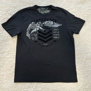 Black men’s vintage express T-shirt in large